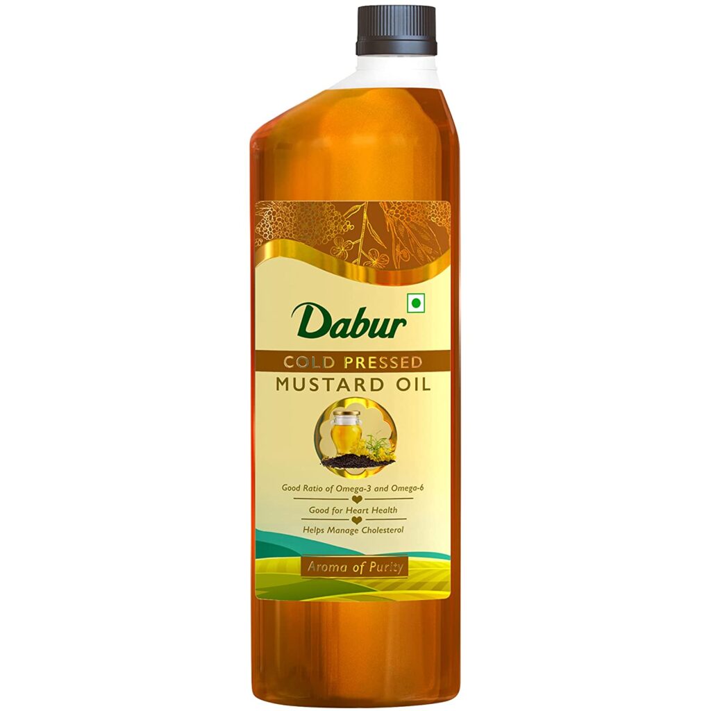Dabur Cold Pressed Mustard Oil Healthy Cooking Oil