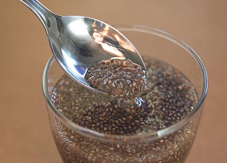 chia seed in water