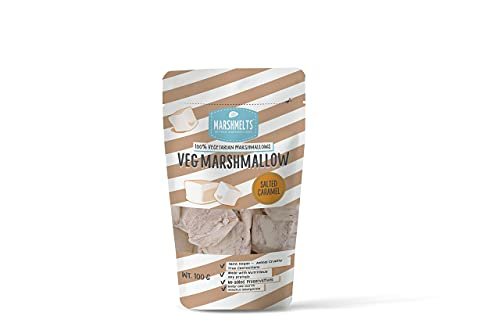316t5MMI8bS - Manvik Foods Veg Marshmelts Marshmallow - Salted Caramel - 100 g x 4 Packs - Image 3
