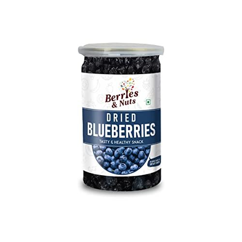 31PNi4OdZDL - Manvik Foods Berries And Nuts Dried Blueberries | Dehydrated Blueberry - Antioxidant Rich, Super Foods | 1 Bottle of 200 Grams