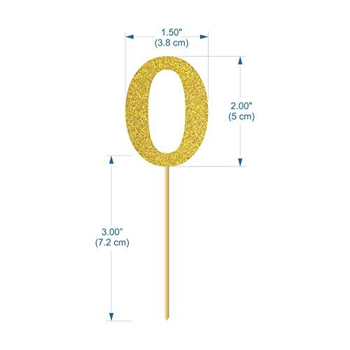 31T0RGRKo0L - Manvik Foods SVM CRAFT® Gold Glitter 0-9 Cake Topper and Happy Birthday Cake Topper for 18th-21th-30th-40th-50th-60th-70th-80th-90th Birthday Party Decoration Supplies of Set 21 - Image 4