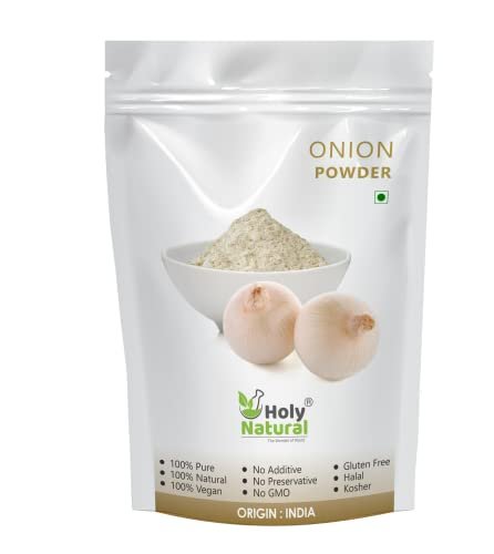 31YZIvomosL - Manvik Foods Holy Natural Onion Powder (250gm), used in Seasoning, Pizza, Sandwich, Pasta, Soup, Salad, Gravies, Many More Tasty Dishes, Promote Bone Health, Good For Health.