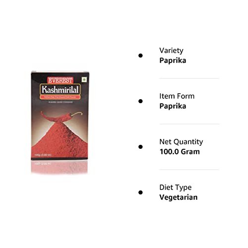 31cj8haE9SL - Manvik Foods Everest Powder, Kashmirilal Brilliant Red Chilli Powder,100g Carton - Image 3