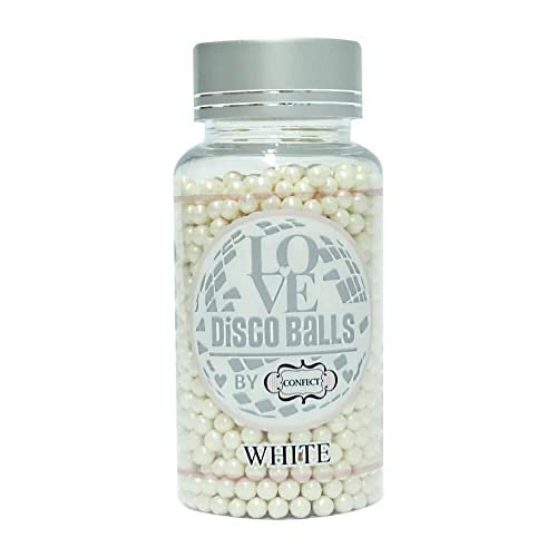 31rcsI7NrgL - Manvik Foods Confect Edible White Disco Balls Sprinkles 6 MM 120 Gms for cake cupcake decor