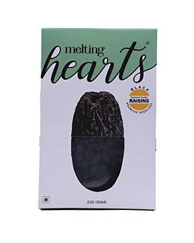 31ukh3lcscL - Manvik Foods Melting Hearts Black Raisins Premium Seedless 250 g