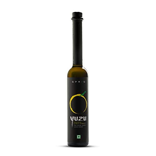 31vn1hov52L - Manvik Foods Sprig All Natural Yuzu Extract | From Japanese Yuzu Extract | Yuzu Extract & Flavouring | Yuzu Extract for baking cakes, whipped cream, Pastries, Desserts & Beverages | Vegan | 120 g