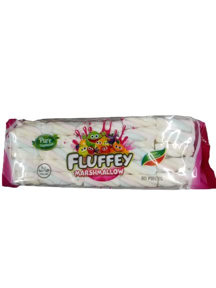 31zFG8LrRZL - Manvik Foods Fluffey Marshmallow 140g (100% vegetarian) pack of 3 (80pcs each) STRAWBERRY Marshmallow (3 x 140 g) plus get free A.Mangals Rose Milkshake Mix worth Rs.200/- - Image 4