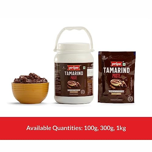 41 OalKz8PL - Manvik Foods Priya Tamarind Paste - 100g (Pack of 8) | Imli Paste With Tamarind Pulp I Naturally Processed With Fresh Ingredients | Authentic Aroma and Flavour For Cooking - Image 5