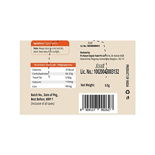41 XjHNrjuL - Manvik Foods Pro Nature Organic Saffron, 0.5 g - Image 5