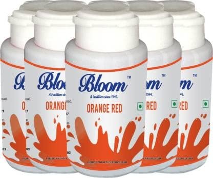410l9b9GIoL - Manvik Foods Bloom Orange Liquid Color for Baking Cake, Indian Sweets, Ice Cream | Pack of 5 x 20ml (100 ml)