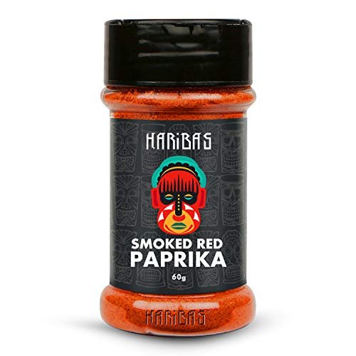 412VaKQY1oL - Manvik Foods HARIBAS Pure Smoked Red Paprika 60Grms, Natural Vegetarian Dry Hot and Spicy Chilli Aromatic Seasoning Powder