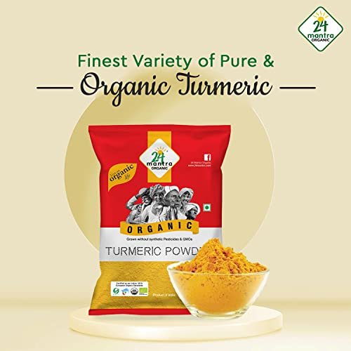 412gh6MqBiL - Manvik Foods 24 Mantra Organic Turmeric Powder/Haldi Powder/Pasupu podi - 100gms | Pack of 1 | 100% Organic | Chemical Free & Pesticides Free | Rich Flavour | Unadulterated - Image 6