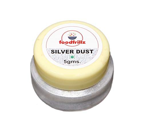 - Manvik Foods foodfrillz Lustre Dust for Cake decoration- Golden, Silver, Copper & Pink, 5 gm each (Pack of 4) - Image 5