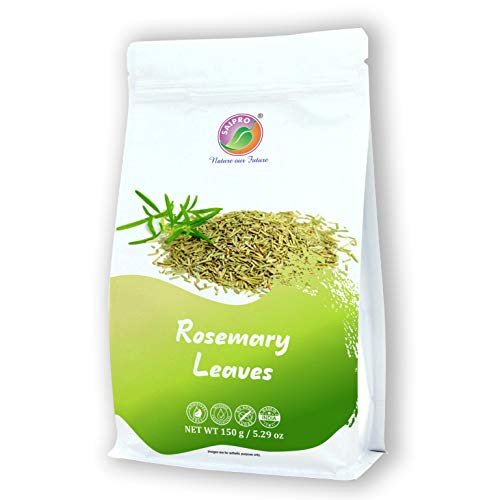 4135EiAzVUL - Manvik Foods SAIPRO Nature Our Future Rosemary Dried Leaf, 150 Gm, for Skin Glow Herbal Tea Food| Hair| Sprinkler, Rosemary Flakes, Rosemary Leaves,100% Natural No Artificial Colour No Preservatives