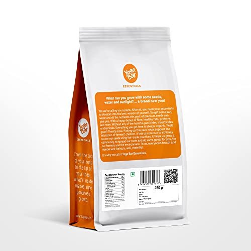 414pRB70OL - Manvik Foods Yogabar Sunflower Seeds for Eating Protein and Fibre Rich Superfood | Healthy Snacks - 250gm - Image 3