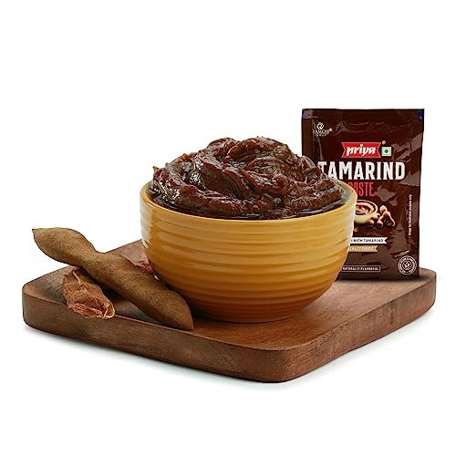 4159 tVA5gL - Manvik Foods Priya Tamarind Paste - 100g (Pack of 8) | Imli Paste With Tamarind Pulp I Naturally Processed With Fresh Ingredients | Authentic Aroma and Flavour For Cooking - Image 3