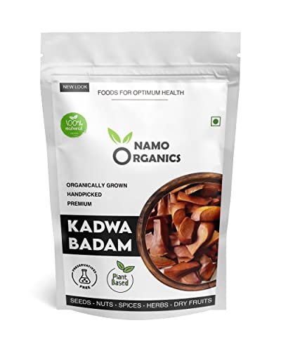 416Ua9FCeL - Manvik Foods Namo Organics - Sugar Kadwa Badam - 250 Gm - Diabetes Bitter Almonds - Sky Fruit/Mahogany Seeds - Sourced from 100% Organic Farms (Bitter Almond)