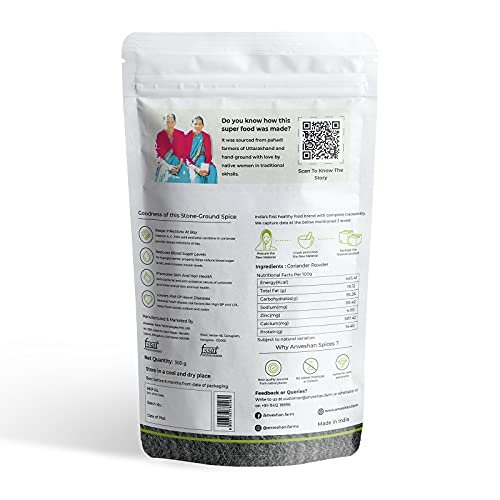 416aVvhiPzS - Manvik Foods Anveshan Himalayan Coriander Powder - 300g | Hand Ground | Preservative Free | Rich In Essential Oil - Image 3