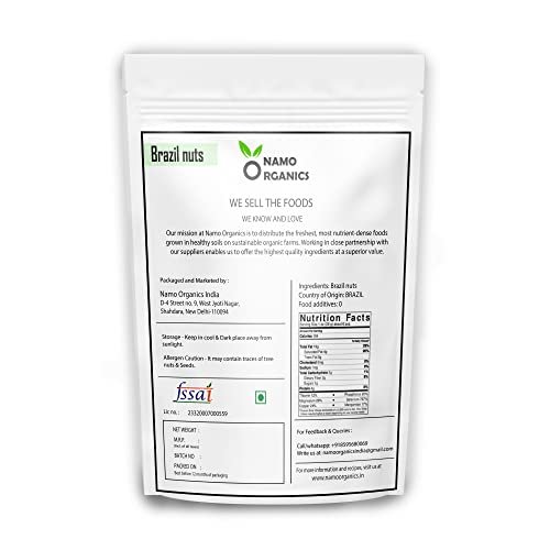 417XE0xi CL - Manvik Foods Namo Organics - 1 Kg - Jumbo Brazil Nuts - Selenium Rich | Raw | Unsalted | Organic | Vegan | Handpicked - Image 7