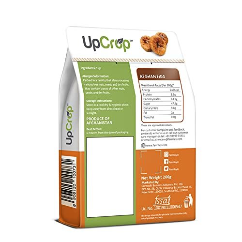 419TH2EQyS - Manvik Foods UpCrop Selecta Dried figs anjeer 200gm - Image 3