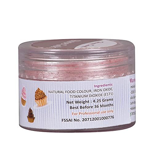 419f9OU0X3S - Manvik Foods Honey Sweets Edible Luster Dust for Painting on Cakes and Chocolates (4.25 Grams, Rose Gold) - Image 6