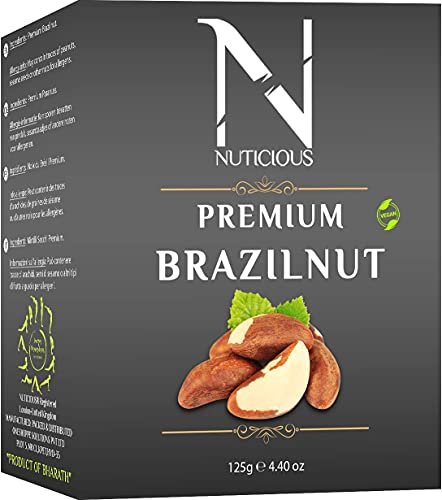 419i6DyXjNS - Manvik Foods NUTICIOUS Brazil Nut 125 G X 3 Pack of 3)…Dryfruits & Berries,Diwali Gifts ,Diwali Offer ,Nuts - Image 3