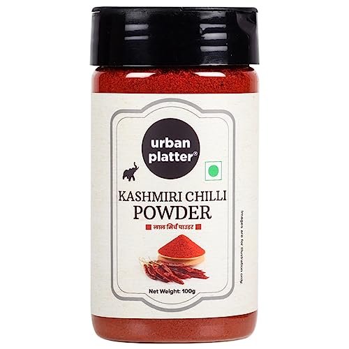 41BQK62SL - Manvik Foods Urban Platter Kashmiri Red Chilli Powder, 100g | Medium Hot | Aromatic | Additive Free