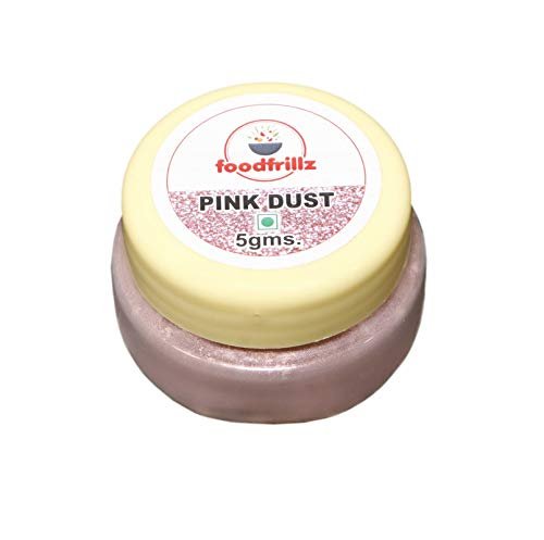 41COG4Srj4L - Manvik Foods foodfrillz Lustre Dust for Cake decoration- Golden, Silver, Copper & Pink, 5 gm each (Pack of 4) - Image 4