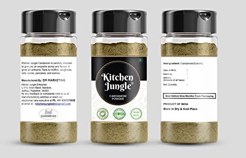 41D8DtLpAFL - Manvik Foods Kitchen Jungle Cardamom Powder | Ilaichi Powder | Elaichi Powder (100 Grams JAR) - Image 3