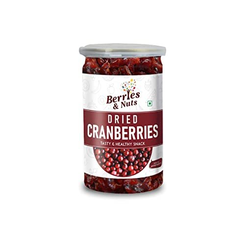 41EJLveKRfL - Manvik Foods Berries And Nuts Premium Whole Dried Cranberries | Antioxidant Rich, Immunity Booster | 400 Grams | 2 Bottle of 200 Grams - Image 3