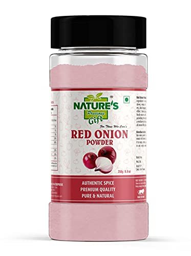 41I9LTuKDmS - Manvik Foods NATURE'S Precious Gift Red Onion Powder - 250g / 8.8 Oz Spice Jar