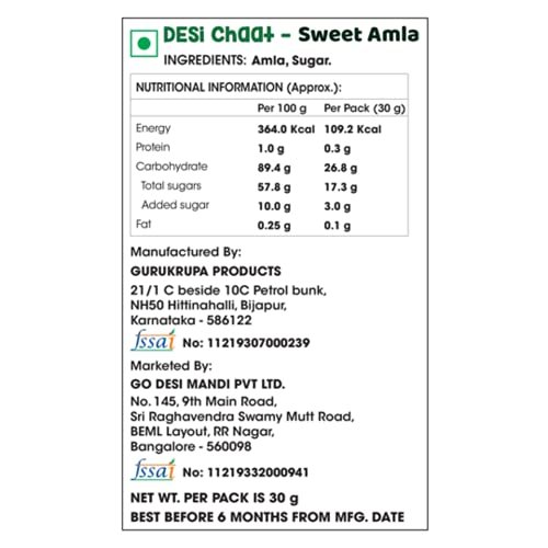 41Ir2DI4hVL - Manvik Foods Go Desi Dried Sweet Amla Candy | Amla Candy | Dry Amla | Gooseberry | Natural Amla Candy from Western Ghats - (Pack of 10) , 300gm - Image 6