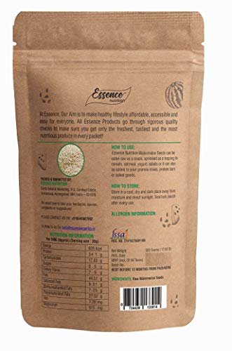 41IwcpX3D6L - Manvik Foods Essence Organics Nutrition Premium Watermelon Seeds, 1 kg - Image 3