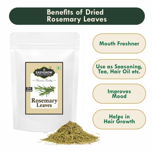 41J8wheQGTL - Manvik Foods Easygrow Dry Rosemary Leaves 100% Natural (200 gm) Herbal Tea For Hair Growth - Image 6