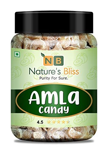 41JzZwqEaEL - Manvik Foods Nature's Bliss: Amla Candy | Dry Sweet Amla Candy- Sweet Amla Candy- Amla Candy | Organic Indian Gooseberry |-250Gm jar Pack