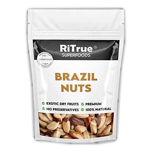 41K197bbjEL - Manvik Foods RiTrue - Jumbo Brazil Nuts 100g - Selenium Rich Organic Dry Fruit - Handpicked brazilian nuts