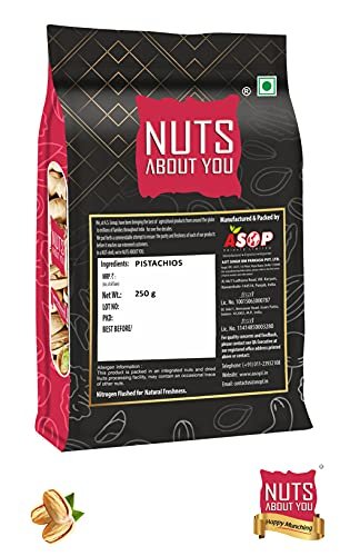 41KL2P7yvL - Manvik Foods Nuts About You California Pistachios Roasted & Salted, 250 g - Image 3