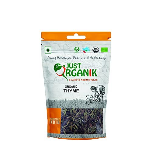 41KqR3aZPL - Manvik Foods Just Organik Thyme 20gm, 100% Organic