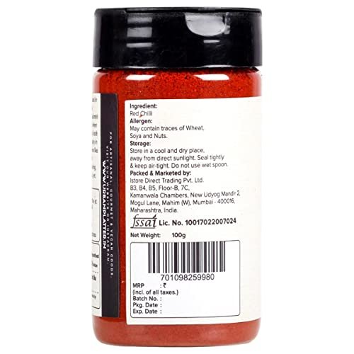 41L9lU5P1IL - Manvik Foods Urban Platter Kashmiri Red Chilli Powder, 100g | Medium Hot | Aromatic | Additive Free - Image 3