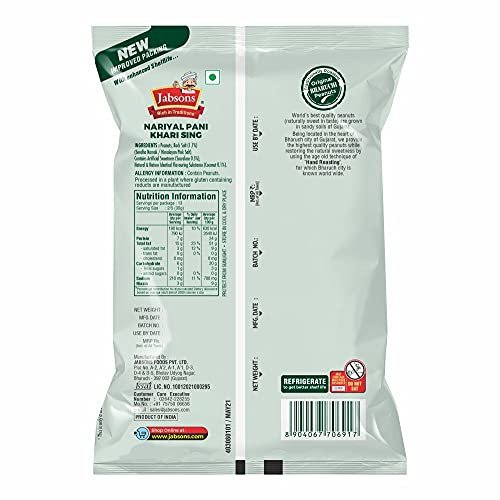 - Manvik Foods Jabsons Coconut Gluten Free Nariyal Pani Khari Sing water peanut/Moongphali/Shengdane 400G - Image 5