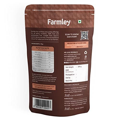 41MKJAcqrL - Manvik Foods Farmley Selecta Afghan Dried Anjeer ( Figs ) 200gm - Image 2
