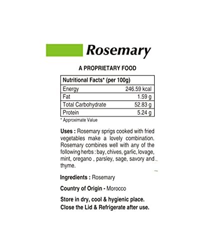 41P1T3lHgOL - Manvik Foods Viva Italia Rosemary, 30 Gram | - Image 6