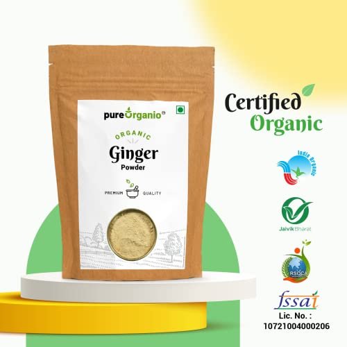 41PBmIB8cSL - Manvik Foods Pure Organio Ginger Powder Organic Dry Ginger Powder Saunth Ground Sonth Hand Pounded for Cooking Baking & Tea - Image 4