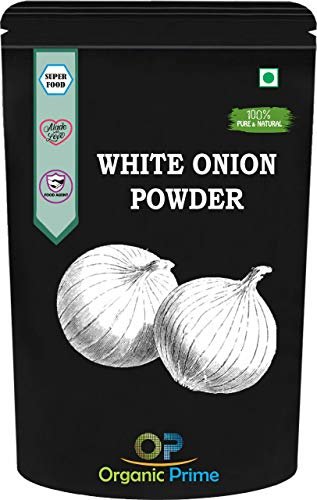 41QHEijGTDL - Manvik Foods Organic Prime Natural Dried White Onion Powder | Ready to use - 500 GM by Organic Prime