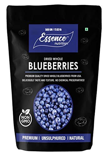 41R0y6EMlcL - Manvik Foods Essence Nutrition Dried Whole Blueberries - (500 Grams) - Imported from USA