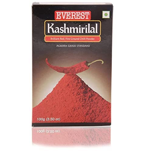 - Manvik Foods Everest Powder, Kashmirilal Brilliant Red Chilli Powder,100g Carton