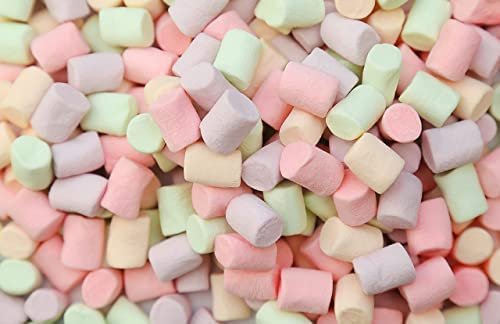 41TOarhwtLL - Manvik Foods Veganic Block Marshmallows Pure Veg 100g, 50 Pieces Strawberry Vanilla Flavor Mini Marshmallow Candy Soft And Tasty Candy Perfect For Kids Adults - Image 3
