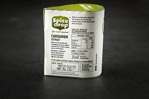 41Ub1nLpOHL - Manvik Foods Spice Drop Cardamom Extract - Tea, Coffee, Cooking, Baking, Dessert | Rich Aroma & Authentic Quality | Pure Whole Green Cardamom Pod Extract | No Added Color or Preservative | Vegan | 5 ML (180 drops) - Image 4