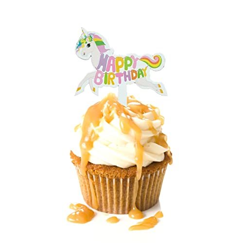 41UgcPCoDbL - Manvik Foods Crackles Unicorn Cake Topper Cup Cake Topper - Pack of 2, Each Pack has 6 Toppers - Image 6