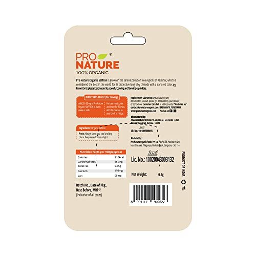 41VUv1WYPaL - Manvik Foods Pro Nature Organic Saffron, 0.5 g - Image 4